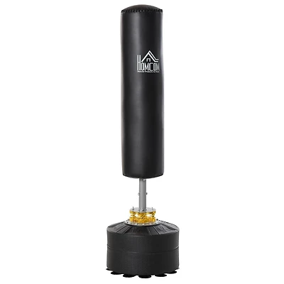 Soozier Free Standing Punch Bag Boxing Stand w/ Fillable Base Adjustable Height