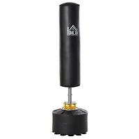 Soozier Free Standing Punch Bag Boxing Stand w/ Fillable Base Adjustable Height