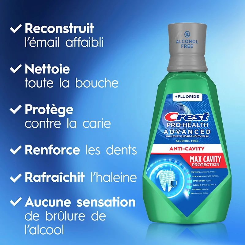 Crest Pro-Health Advanced Maximum Cavity Protection Mouthwash - Mild Mint, 1L