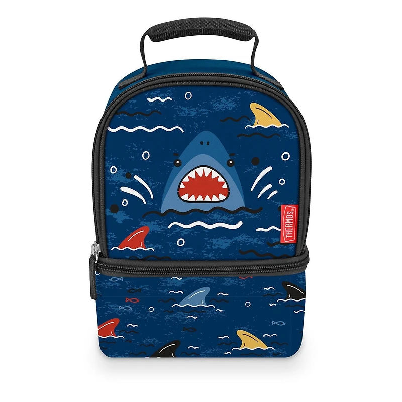 Sac à lunch Thermos à double compartiment avec doublure, les Requins