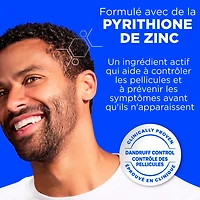 Shampooing et revitalisant antipelliculaire 2 en 1 Head and Shoulders pour hommes, traitement antipelliculaire, Agrumes et cèdre pour un usage quotidien, sans parabènes 370 ml