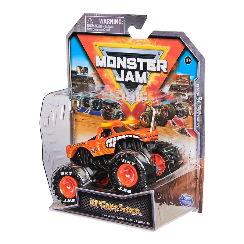 Monster Jam, Official El Toro Loco Monster Truck, Die-Cast Vehicle, 1:64 Scale, Kids Toys for Boys Ages 3 and up