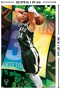 NBA Milwaukee Bucks - Giannis Antetokounmpo 21 Wall Poster, 22.375" x 34"