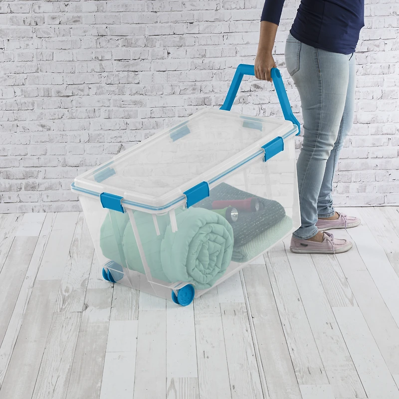 Sterilite Boîte Étanche 114L Litres avec Roulettes