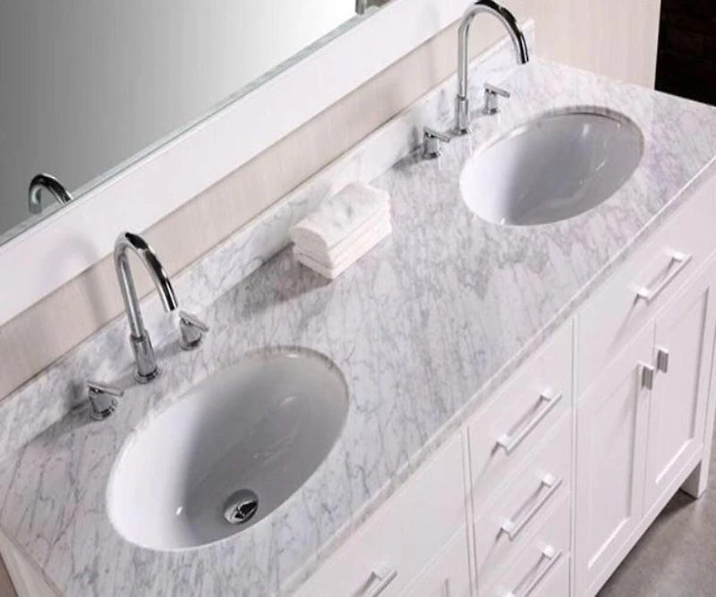 DROP Bath and Kitchen DR091140 Undermount Bathroom Sink Set