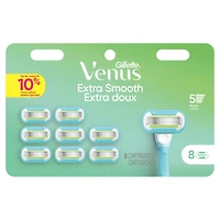 Gillette Venus Extra Smooth Women’s Razor Blades, 5-Bladed Razor Refills, 8CT