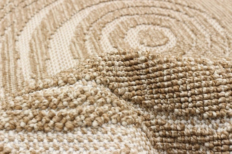 ECARPET Jute Style Area Rug for Bedroom, Living Room, Dining Room Merry Collection