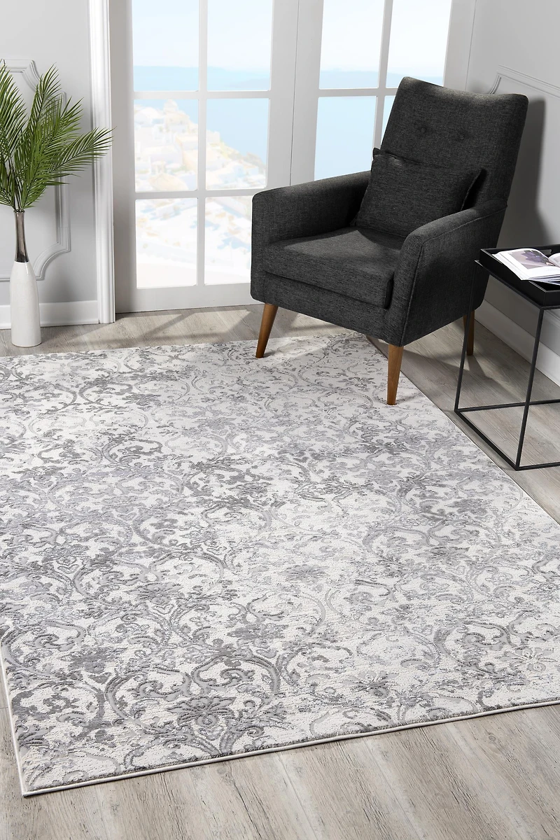 Rug Branch Oasis Collection Modern Damask Area