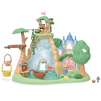Calico Critters Secret Forest Falls, ensemble de jeu pour maison de poupée avec figurine et accessoires