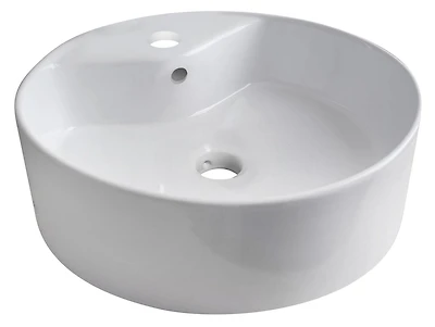 American Imaginations -in. W 3H8-in. Ceramic Top Set In White Color AI