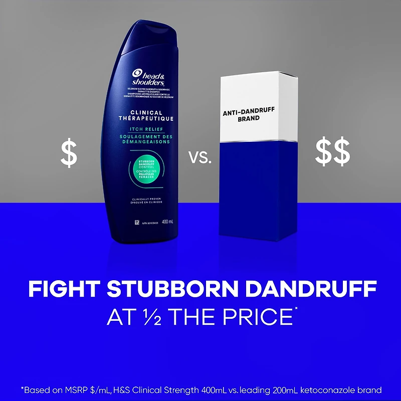 Shampooing Head & Shoulders Action thérapeutique Soulagement des démangeaisons intenses 400 ml