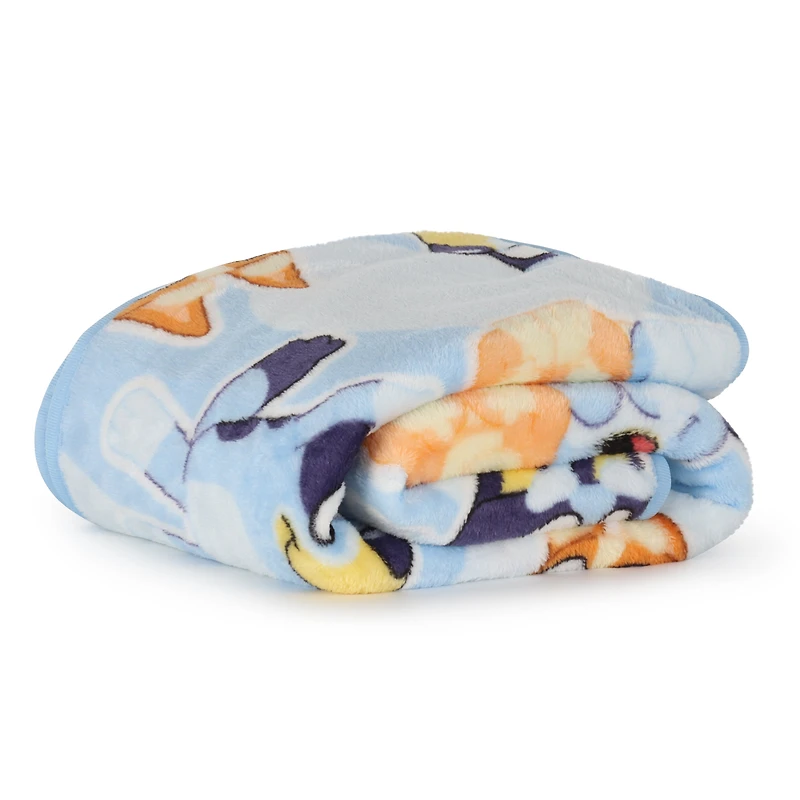 Bluey Ensemble d'Oreiller Nogginz et Couverture de Voyage 102 cm x 127 cm
