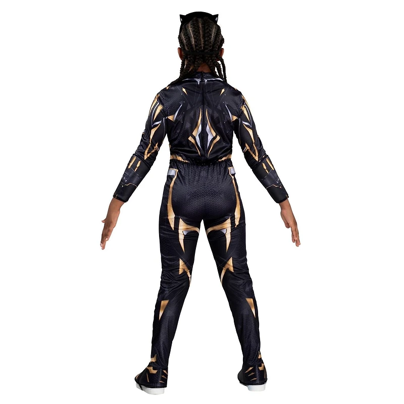 MARVEL Youth Black Panther (Shuri) Costume - Printed Jumpsuit with Special Padding and 3D Plastic Mask