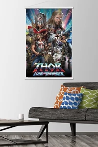 Marvel Thor: Love and Thunder - Amazing Wall Poster, 22.375" x 34" Framed