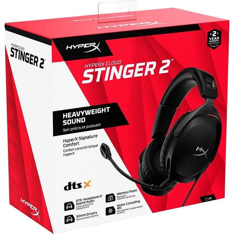 HyperX Cloud Stinger™ 2 Casque de jeu pour PC
