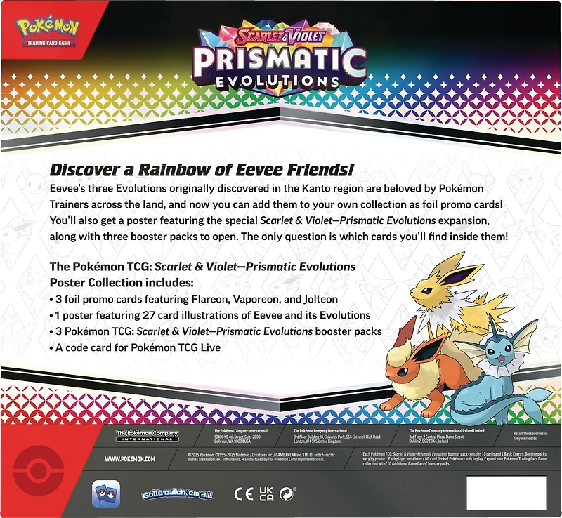 Pokémon TCG: Scarlet & Violet—Prismatic Evolutions Poster Collection