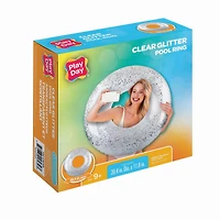 Play Day - Anneau flotteur transparent et scintillant
