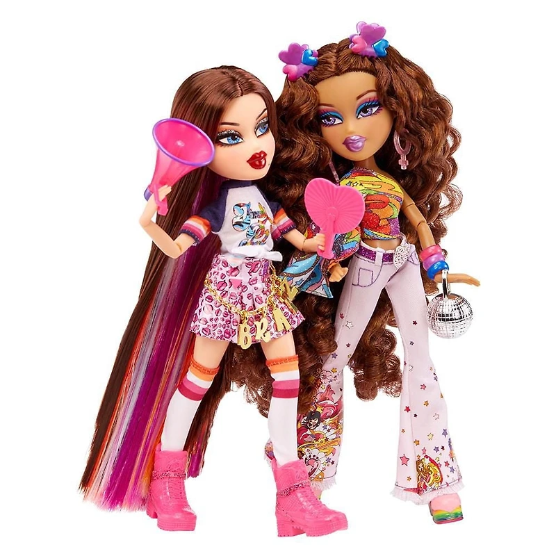 Poupées-mannequins BratzMD x JimmyPaul de série spéciale, paquet de 2 LGBTQ+, RoxxiMC et NevraMC