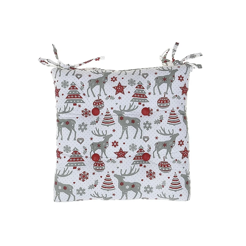 Chair Pad 18" X 18" Reindeer - Set of 2