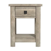 Hillsdale Coover Wood End Table with 1 Drawer