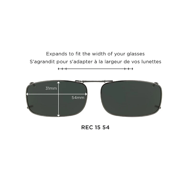 Foster Grant Polar Optics Clipons Sunglasses