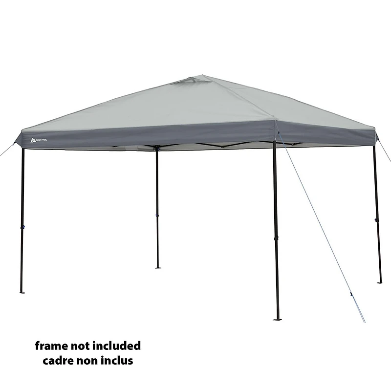 Dessus d'auvent avec aération à pieds droits Ozark Trail 3,7 m x 3,7 m - cadre non inclus, GRIS