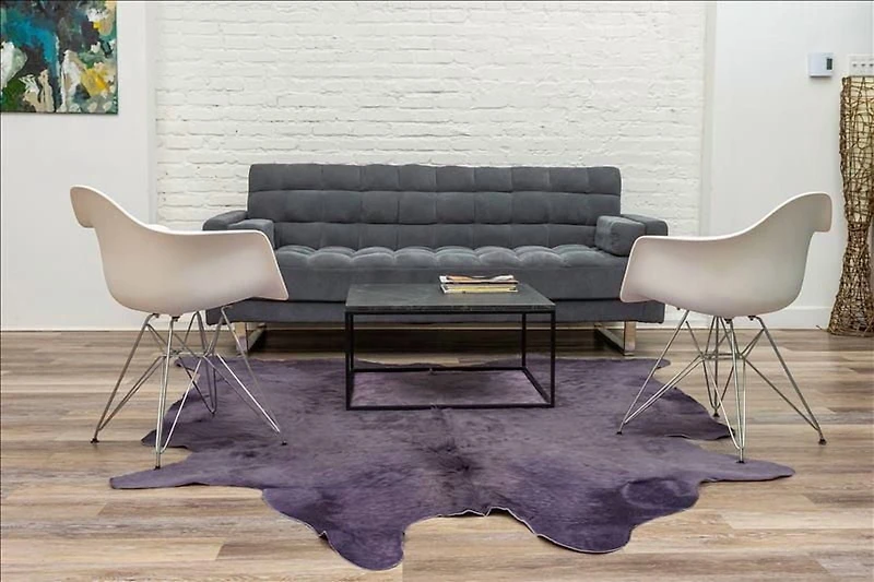 H-Natural 6'X7' Geneva Cowhide Rug