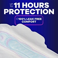 Always Ultra Thin Feminine Pads with Wings for Women, Size 4, Overnight Absorbency, Unscented