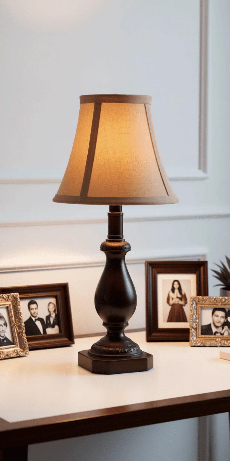 Lampe d'accent Mainstays de 14,5 po camel et bronze