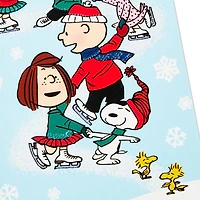 Boîte de 24 cartes de Noël Connections de Hallmark (La bande Peanuts fait du patin à glace)