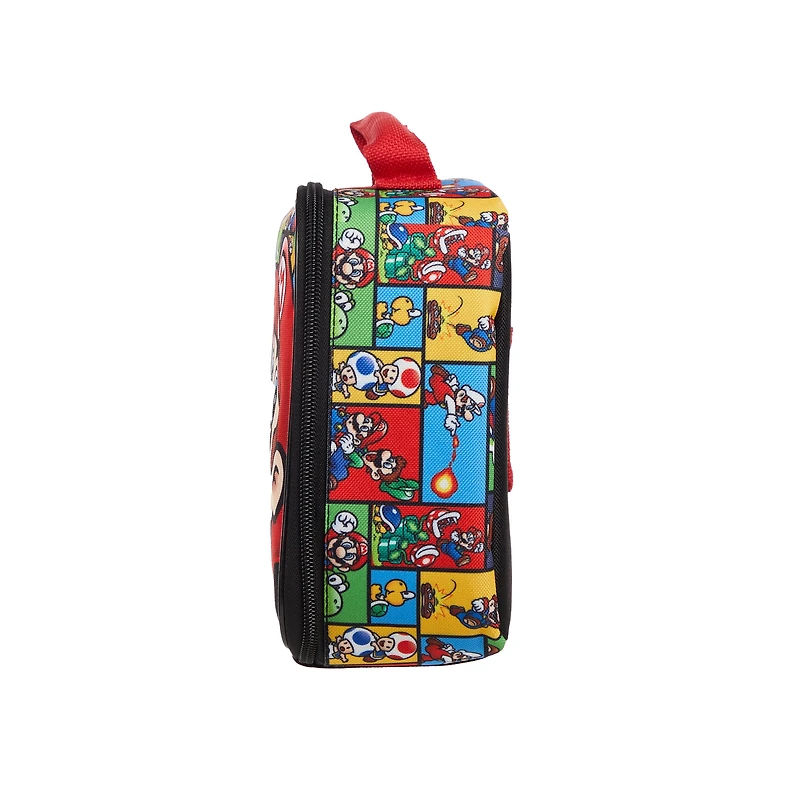 Super Mario Insulated Lunch Bag 7.5" X 9.5" X 4", Super Mario Lunch Bag