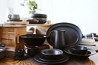 Mesa Ceramics Rondo Assiette à salade en grès 22 cm Ensemble de 4
