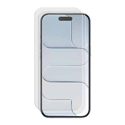 Onn 2-Pack Premium Scratch-and Impact-Absorbing Tempered Glass Screen Protectors for iPhone 17 Air