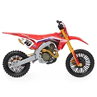 Supercross, Authentic Justin Brayton 1:10 Scale Collector Die-Cast Motorcycle Replica with Display Stand