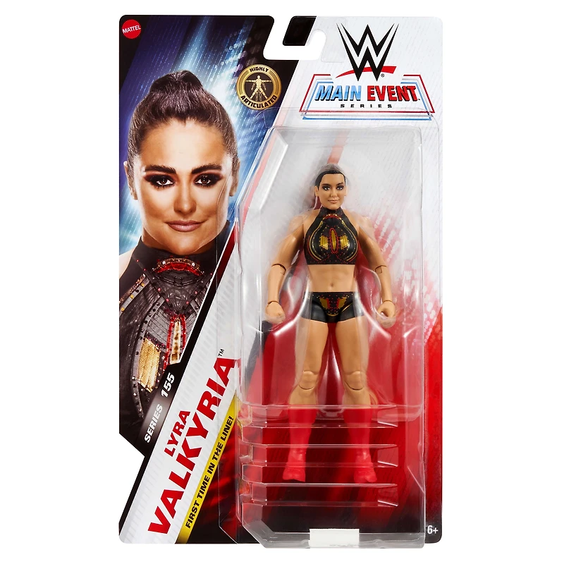 Figurine WWE Lyra Valkyria, Main Event Series #155 Superstar de collection 6 pouces avec articulation