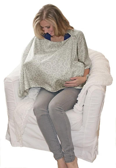 Jolly Jumper Poncho Nurser® | Stylish Breastfeeding Cover with Easy On/Off Design | No Snaps, Ties or Fasteners | Maternity Fashion for Privacy & Comfort, Maternity