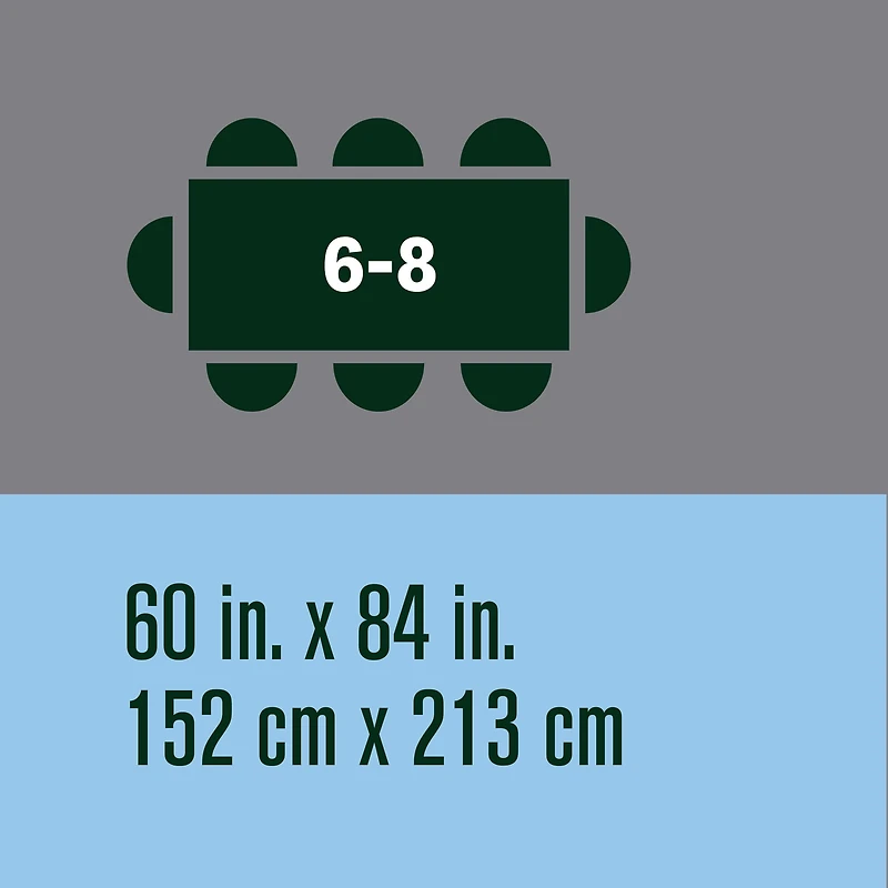 Hometrends Microfiber Stripe Tablecloth