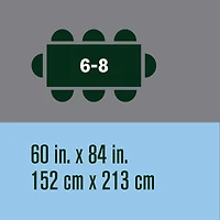 Hometrends Microfiber Stripe Tablecloth