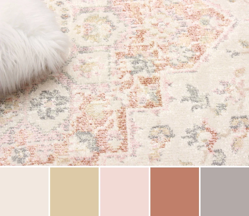 ECARPET Bijara Traditional Area Rug for Living Room, Bedroom, Dining Entrance, Hallway and More.