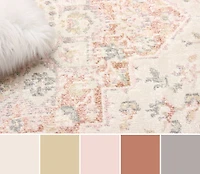 ECARPET Bijara Traditional Area Rug for Living Room, Bedroom, Dining Entrance, Hallway and More.