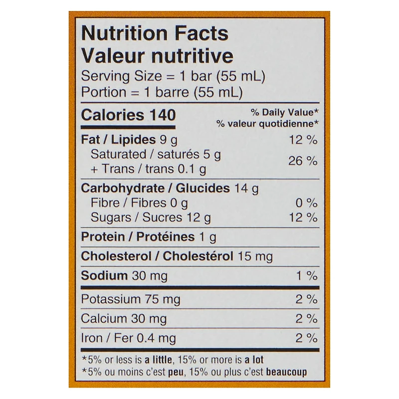 Chapman's Collection Canadienne Caramel & Chocolat au Lait Barre de Crème Glacée en Boîte 8 x 55mL