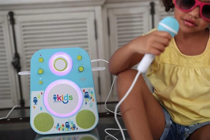 Singing Machine-Kids Glowing Bluetooth Sing-Along Speaker w/Mic
