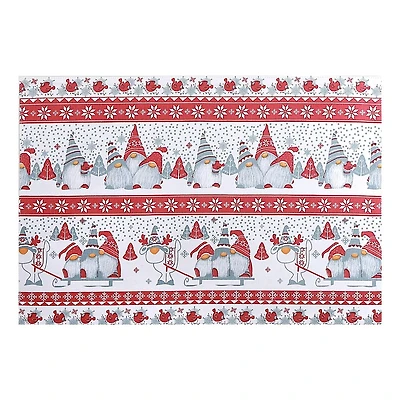 Set De Table En Coton Fusionné Trio De Gnomes - Lot De 12