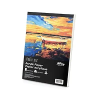 Papier pour acrylique Studio Pro® Hilroy®, 9 po x 12 po, 80 pages Papier acrylique