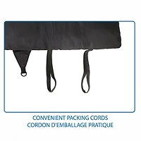 Sac de couchage à capuche Ozark Trail -10C, 216cm(L) x88.9cm(W), note température +14℉/-10℃, extérieur en polyester, Noir 216cm(L) x88.9cm(W)