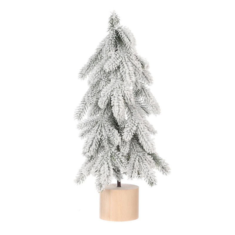 HOLIDAY TIME 18IN SNOW POTTED TREE, SNOW POTTED TREE