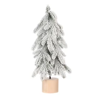 HOLIDAY TIME 18IN SNOW POTTED TREE, SNOW POTTED TREE