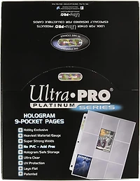 Ultra PRO Platinum Series Pocket Pages (100ct) for Cards and Photos 9-Pocket for 2-1/2" x 3-1/2" Standard Size Cards