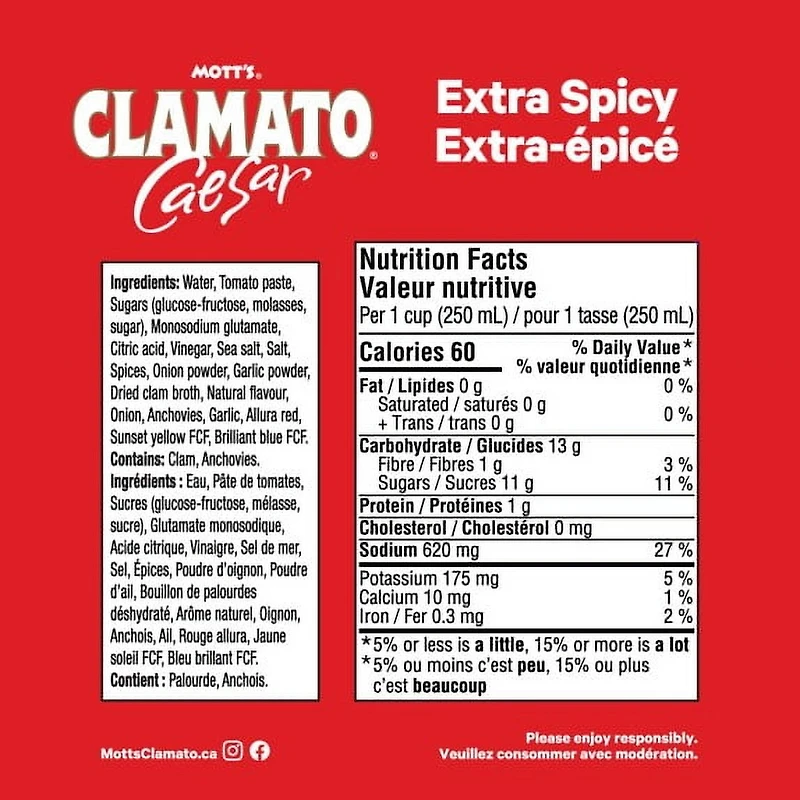 Mott's Clamato Extra Spicy 1.89L