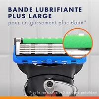 Cartouches de rechange de rasoir Gillette Fusion5 ProGlide pour hommes de rasoir pour manche de rasoir Flex-pivot, cartouches à 5 lames de rasoir, lame de précision pour hommes